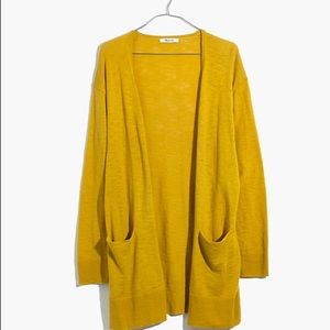 Madewell Ryder Cardigan golden apple yellow